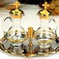 Burettes et plateaux