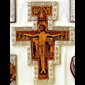 Croix Saint Damien 16" (40.5 cm) en argent sterling
