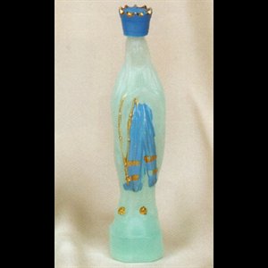 Bouteille pour eau bénite N.D. Lourdes 6.5" (16.5 cm) plasti