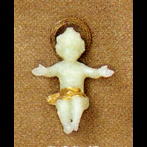 Luminous Plastic Infant Jesus Figurine, 1.5" (4 cm)