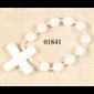 Boy-Scout Decade Plastic White Rosary.