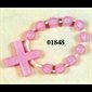 Boy-Scout Decade Plastic Pink Rosary.