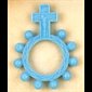 Boy-Scout Decade Plastic Rosary, Blue.