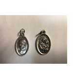 Médaille Frère André en métal oxydé