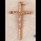 Crucifix In Gilt Metal, 1.75" (4.4 cm)
