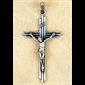 Crucifix In Oxidized Metal, 2" (5 cm)