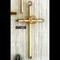 Croix Mariage dorée, Sérigraphie Blanche 4" (10 cm)