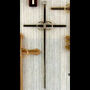 Silver-Plated Cross For Wedding, 8" (20.3 cm)