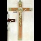 "Wooden Crucifix With Gold-Plated Corners, Gold-Plated Corpu