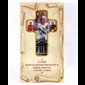 Croix Pape Jean-Paul II sur carte en anglais, 5'' Ht