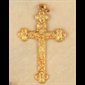 Crucifix In Gold-Plated Metal, 1.5" (3.8 cm)