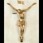Corpus 6" (15.2 cm) en Plastique Fini Doré, Avec "INRI"