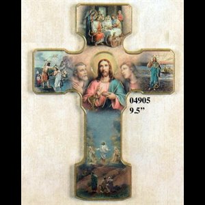 Wooden Cross "Luminous Mysteries", 5" (12.7 cm)
