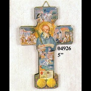 St. Benedict Wooden Cross, 5" (12.7 cm)
