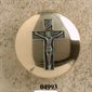 Custode Doré/Crucifix Étain 1.5" (4 cm) dia., 7 Hosties