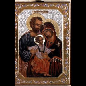 Icon Holy Family 4" x 5.5" (10 x 14 cm)