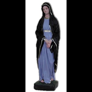 Our Lady of Seven Sorrows Fiberglass Outdoor Statue, 12.6"