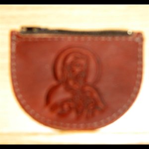 Leather Rosary case "Our God Design"