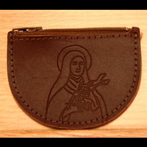 Leather Rosary case "St. Teresa Design"
