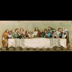 Resin Last Supper Wall Plaque, 12.5" (31.7 cm) Wide