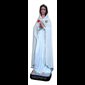 Rosa Mystica Color Fiberglass Outdoor Statue, 12" (30 cm)