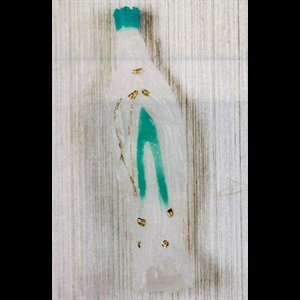 Bouteille pour eau bénite N.D. de Lourdes 7" (18 cm) / un