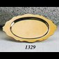 Plateau à burettes doré 7 1/8" x 4 3/8" (18 x 11 cm)