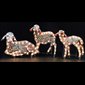 Sheep yard art (3 pieces) 18" H. (46 cm) PVC/Metal - Height: 18" (46 cm)  N.B.: when the article is not in stock and is "available on order", allow a lead time of about 3 weeks.