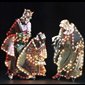 Three Kings yard art 48" H. (1.22 m) PVC/Metal - Height: 48" (122 cm)  N.B.: when the article is not in stock and is "available on order", allow a lead time of about 3 weeks.
