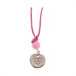 Silver-Plated Pendant, Crucifix With Mary And Jesus, 18"".