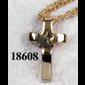 Gold Chain And Cross For Confirmation, 20" (51 cm)