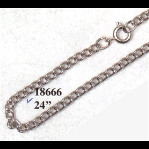 Stainless Steel Chain With Clasp, 24" (61 cm)