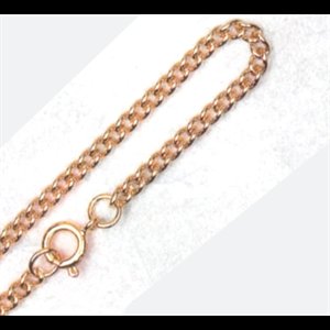 Stainless Steel Gold-Plated Chain With Clasp, 24" (61 cm)