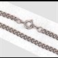 Chaîne 24" (61 cm) plaqué argent Avec Fermoir
