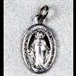 Aluminium Miraculous Medal, Silver Color, 18mm.