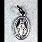 Aluminium Miraculous Medal, Silver Color, 15mm.