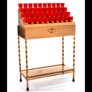 Electric Votive Light Stand, 44" Ht. x 28" W. x 13" D.