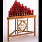 36 units Electric Votive Light Stand (50" x 57" x26") Gothic
