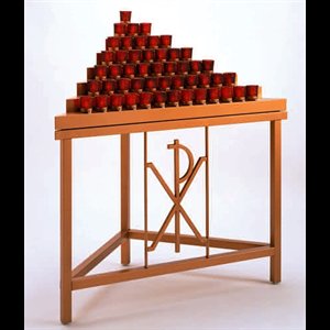 Electronic Votive Light Stand, 41" Ht. x 46" W. x 23" D. Chi