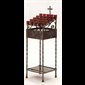 Wrought Iron Votive Light Stand, 38" Ht. x 14" W. x 13.5" D.