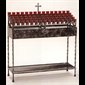 Wrought Iron Votive Light Stand, 38" Ht. x 42" W. x 13.5" D.