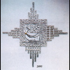 Tabernacle murale argenté