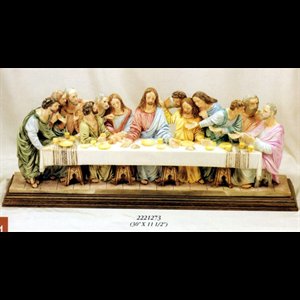 Simili Marble Last Supper, 11.5" x 30" (29 x 76 cm)