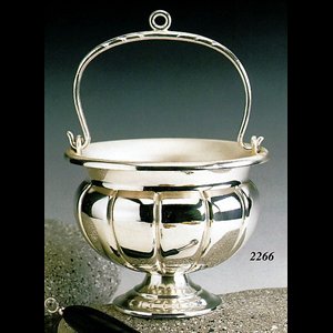 Silverplated Holy Water Pot, 7 1/8" (18 cm) Diam.