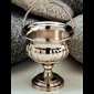 Bénitier de bénédiction nickelé 4.75" (12 cm) Diam.