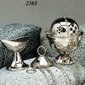 Nickelplated Censer and Boat, 5.5" (14 cm) Diam.