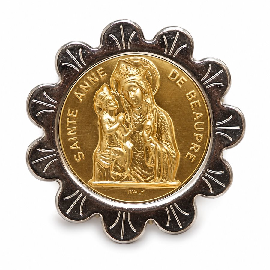 Two-Tone Magnetic/ Adhesive Plaque "Ste-Anne De Beaupré"