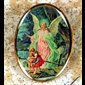 Oval Sun Visor Clip, "Guardian Angel". (Carded)