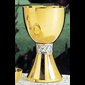 Chalice, 7.5" (19 cm) Ht. Bright Finish - Height: 7 1/2" (19 cm) / Also available Mat Finish at the same price, please specified when you order.  N.B.: when the article is not in stock and is "available on order", allow a lead time of about 4 weeks.
