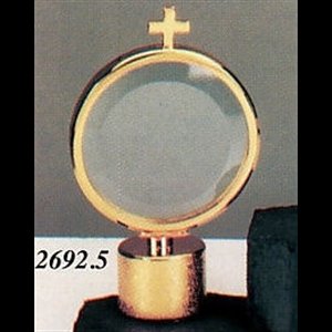 Goldplated Monstrance 5.5" (14 cm) Ht., 3 3/8" (8.5 cm) Dia.